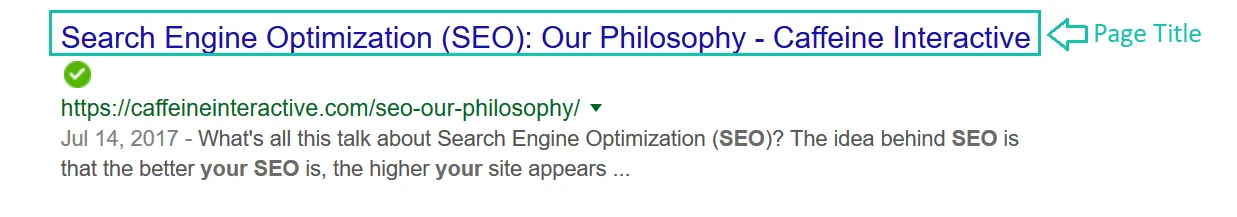 Page Title Example