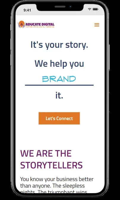 Aducate Digital: The Solution, mobile view 1