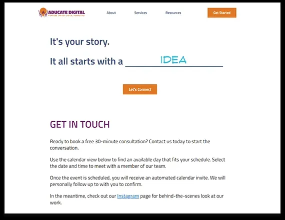 Aducate Digital: The Solution, screenshot 2