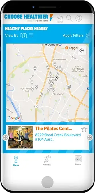 Choose Healthier App: The Solution, mobile view 2