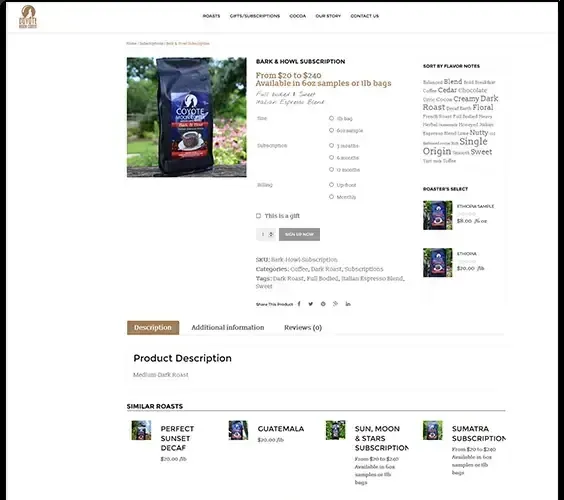 Coyote Moon Coffee: What We Built, screenshot 1
