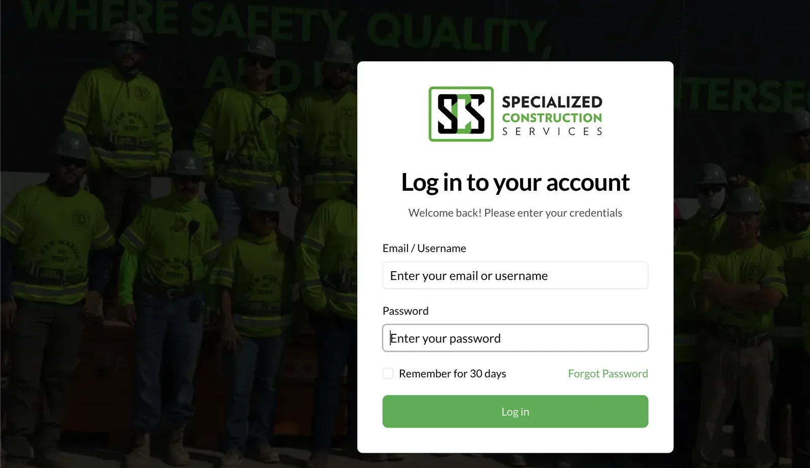 Specialized Construction Services: What We Built, screenshot 2
