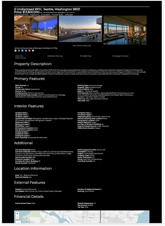 Luxury Seattle Real Estate: The Solution, screenshot 3