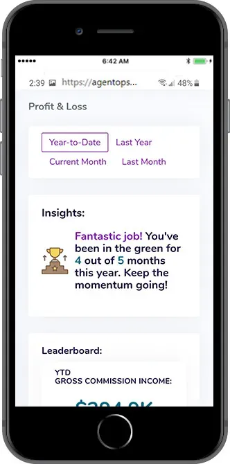 BizFin: The Solution, mobile view 2