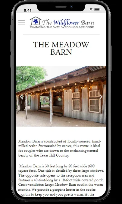 The Wildflower Barn: The Solution, mobile view 2