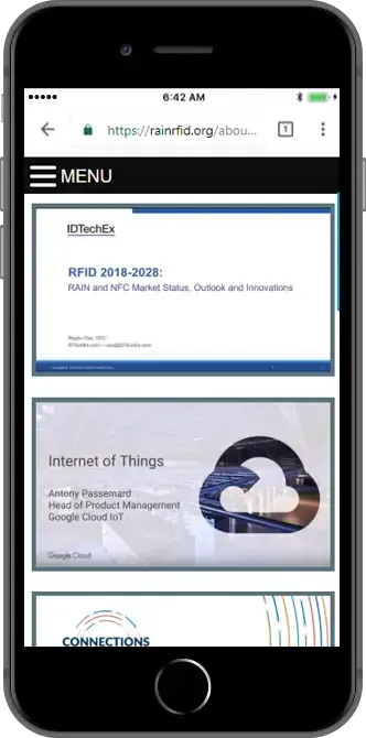RAIN RFID: The Solution, mobile view 2