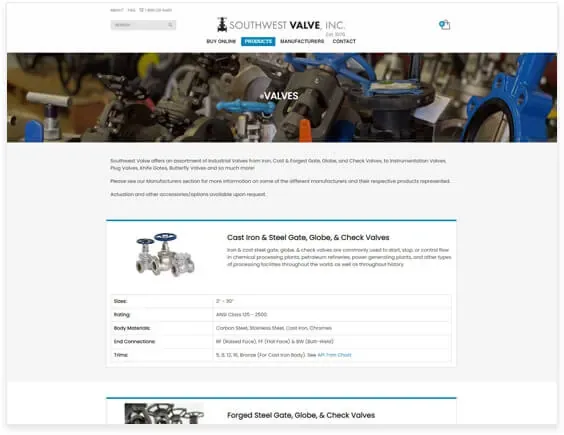 Southwest Valve, Inc.: The Solution, screenshot 1