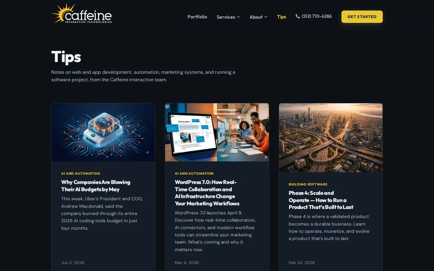Caffeine Interactive: What We Built